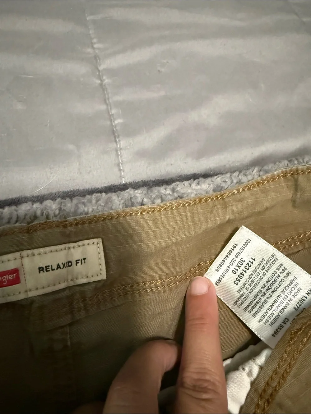 Wrangler Tan Cargo Shorts with Utility Pockets